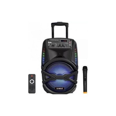 Boxa portabila Samus, 300 W, Bluetooth, 8 inch, 2 x 2200 mAh, microfon inclus foto