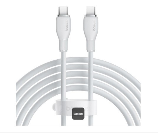 Cablu Baseus Pudding USB-C-USB-C P10355702221-B1, alb&nbsp;