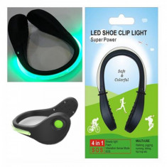 Banda luminoasa de siguranta 4in1 LED Shoe Clip Light TY791 foto