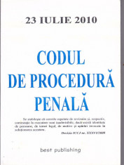 CODUL DE PROCEDURA PENALA ( 2010 ) foto