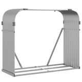 Cumpara ieftin Suport pentru busteni, argintiu, 120x45x100 cm, otel galvanizat
