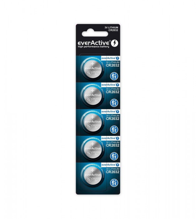 everActive CR2032 225mAh 3V baterie plata-Conținutul pachetului 1x Blister