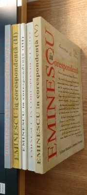 Eminescu in corespondenta vol. I-V (Editura MLR, 1997-2001) - 5 volume foto