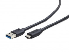 Gembird USB 3.0 AM to Type-C cable (AM/CM), 3m, black foto