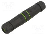 Conector fibră optică LC cuplă pe cablu drept 2 piste LOGILINK