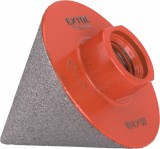 Con diamantat ascuțit (v&acirc;rf) pentru polizor unghiular &ndash; tijă M14, &Oslash; 2-50 mm