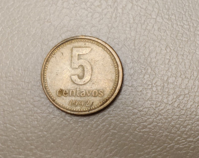 Argentina - 5 centavos (1992) - monedă s305 foto