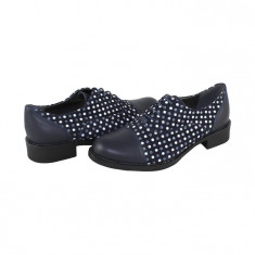 Pantofi casual dama piele naturala - Agressione bleumarin - Marimea 38