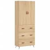 Cumpara ieftin Dulap inalt, stejar sonoma, 69,5x34x180 cm, lemn compozit