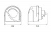 CLAXON ELECTROMAGNETIC 12V 6A TON INALT