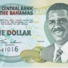 Bancnota Bahamas 1 Dolar 2001 - P69 UNC