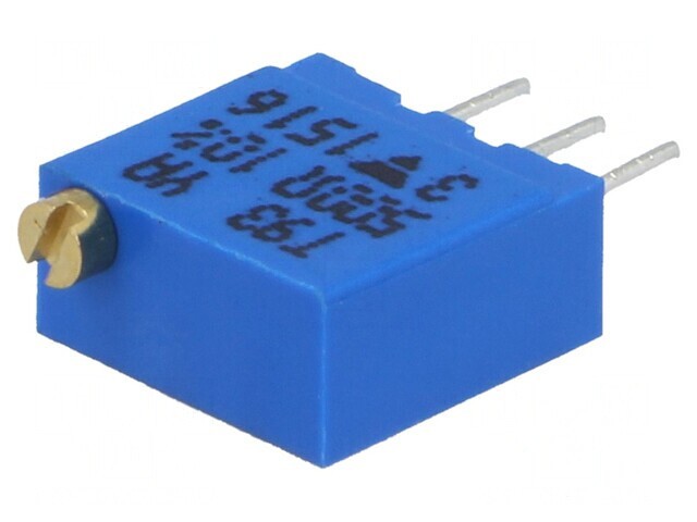 Potentiometru Multiturn 500&Omega; 500mW THT &plusmn;10%