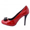 Pantofi dama, din piele naturala, marca Badura, 2084-05-16, rosu 39