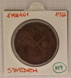 Sweden, Suedia, 2 Ore 1766, KM#461, Adolphus Frederick, Europa