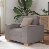 Cumpara ieftin Canapea fotoliu gri taupe 60 cm, material textil