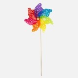 Moară de Vant Gigantă Multicoloră 110cm pentru Decor, CMCLASS
