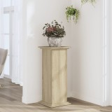 vidaXL Suport de plante, stejar sonoma, 33x33x80 cm, lemn prelucrat 852971