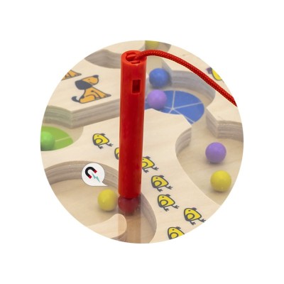 Labirint magnetic cu bile, Viga foto
