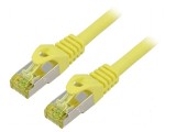 Cablul Patch S/FTP 6a LSZH galben 0,5m 27AWG, Lanberg