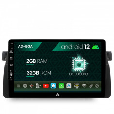 Navigatie BMW E46, Android 12, A-Octacore 2GB RAM + 32GB ROM, 9 Inch - AD-BGA9002+AD-BGRKIT397