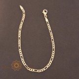Bratara Leonidas , 21 cm unisex placata aur 18K Brazilia cu stanta