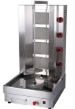 Rotisor profesional pentru shaorma, kebab, din inox, cu 5 arzătoare, alimentare GAZ, capacitate 50 kg carne