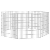 Cumpara ieftin Adapost pentru animale cu 8 panouri, 54x60 cm, fier galvanizat