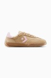 Converse sneakers din piele &icirc;ntoarsă Run Star Trainer culoarea bej, A15088C