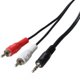 Poss Cablu Audio 2 x RCA 1.5M Negru PSAUD05