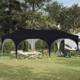 vidaXL Cort de Petrecere Pop-up Negru 575 x 288 x 245 cm 42019887
