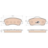 Placute frana Citroen C4 Cactus, 09.2014-, C-Elysee, 11.2012-, Peugeot 301, 11.2012-, 308 Sw 2, 03.2014-, TRW