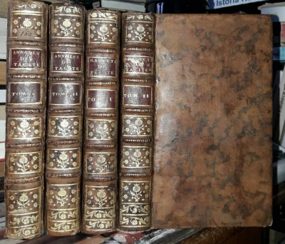 C.Cornelius Tacitus-Anale si traduceri-1755 si 1774 franceza-latina foto