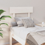 vidaXL Tăblie de pat, alb, 93,5x3x81 cm, lemn masiv de pin
