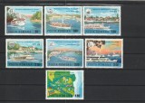 ROMANIA 1977 LP 948 LP 949 NAVIGATIA PE DUNARE SERIE+COLITA DANTELATA MNH, Nestampilat