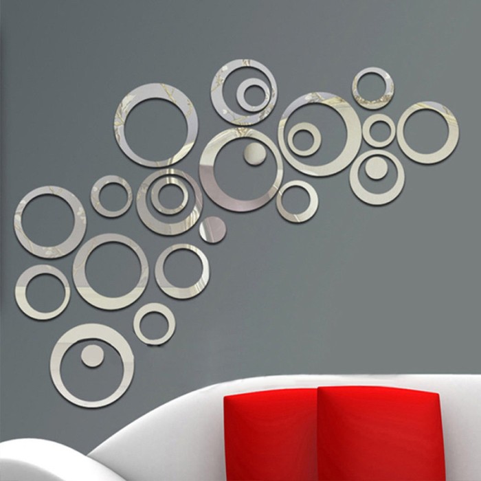 Set Oglinzi Design Modern - Oglinzi Decorative Acrilice Cristal - Diamant - MyStyle&reg; Luxury Home 24 bucati/set