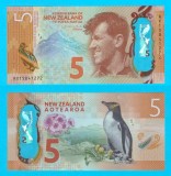 Noua Zeelanda (p#191) 5 Dollars 2015 UNC &#039;Bancnota Anului 2015&#039; serie: AX15841272