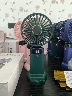 Ventilator portabil, display led, 5 trepte de viteza, incarcare USB-C foto