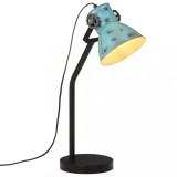 Lampa de birou 25 W, albastru uzat, 17x17x60 cm, E27