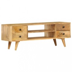 vidaXL Comodă TV, 110 x 35 x 40 cm, lemn masiv de mango 285825