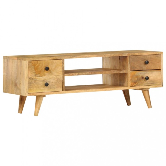 vidaXL Comodă TV, 110 x 35 x 40 cm, lemn masiv de mango 285825