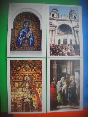 HOPCT LOT 2983 CATEDRALA MITROPOLITANA -IASI-4 CARTI POSTALE-NECIRCULATE foto