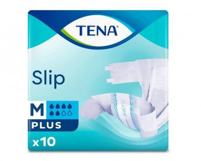 Scutece pentru incontinenta adulti, Tena Slip Plus, marime M, 10 bucati foto