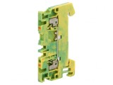 Conector Șine 1.5mm2 1 Piste 2 Borne Galben-Verde