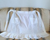 Sort de bucatarie Vintage din bumbac cu broderie englezeasca