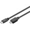 Cablu USB 2.0 type C la Micro USB 2.0 0.6m cupru 0.48Gbit/s negru