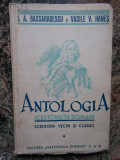 Antologia scriitorilor romani scriitori vechi si clasici - Bassarabescu, Hanes