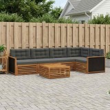 vidaXL Set de canapele de exterior 6 pcs Natural și Antracit 3383375