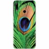 Husa silicon pentru Huawei P Smart 2019, Peacock Feather Green Blue