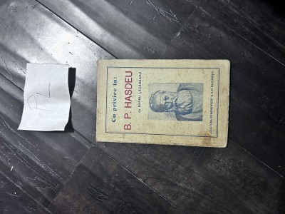 Cu privire la B P Hasdeu de Barbu Lazareanu PL foto