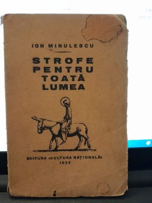 STROFE PENTRU TOATA LUMEA - ION MINULESCU foto